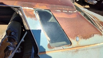 73-77 Supreme Driver Left Rear Quarter Glass Back Side Window 2 Door Coupe