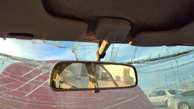 1995 Ford Aspire Inside Rear View Mirror Oem Windshield Mounted