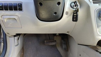 2007-2008 Hyundai Sonata Lower Dash Under Column Knee Bolster Trim Panel Fz Gray