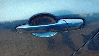 2004-2009 Mazda 3 Driver Left Rear Outside Door Handle Oem Back 27B Winning Blue