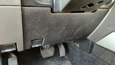 07-14 Expedition Lower Dash Under Column Knee Bolster Trim Panel 1W Black/Camel