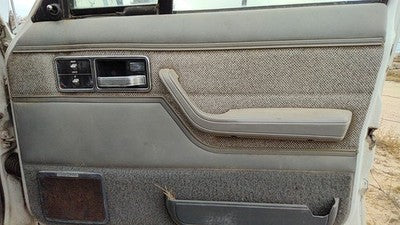 1992 Jeep Cherokee Passenger Right Front Door Trim Panel With Switches Gray