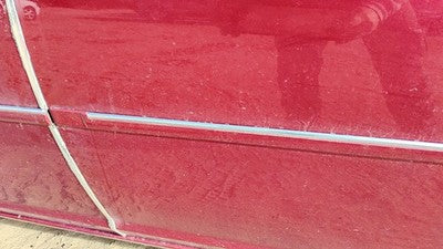 06-07 Lucerne Driver Left Rear Moulding From Door Back Trim Strip Crimson 86U