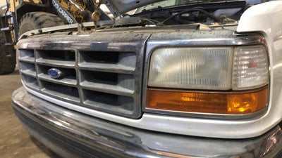 1992-1996 Ford F150 Complete Header Panel Grille Headlights Turn Signal Assembly