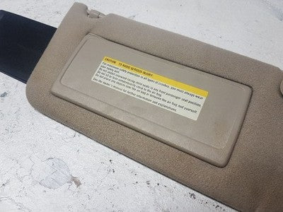1996 Eldorado Passenger Side Right Sun Visor Assembly Tan Lighted Extendable