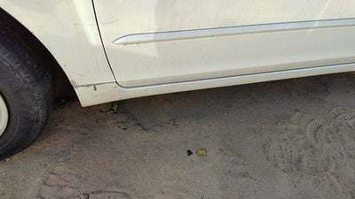 02-06 Altima Driver Left Front Lower Rocker Panel Moulding Side Skirt White Qx3