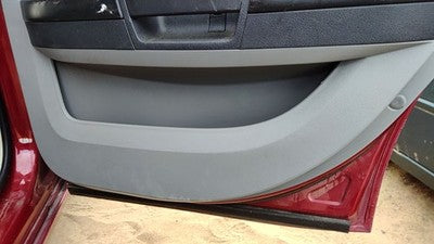 08-10 Charger Passenger Right Rear Door Trim Panel With Switches Back Slate Gray