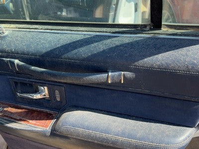 94 Town Car Passenger Right Rear Door Trim Panel With Switches Back Blue Dp