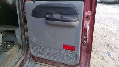 05-07 F350 Super Duty Passenger Right Rear Inside Door Trim Panel Only Back Gray