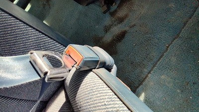 1995 Gmc Van 3500 Passenger Right Front Seat Belt Buckle Receiver Oem Blue