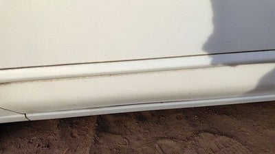 02-04 Nissan Sentra Driver Left Front Moulding From Door Trim Strip White Qm1