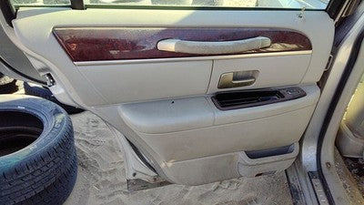 2003 Lincoln Town Car Driver Left Rear Door Trim Panel With Switches Back Gray