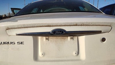 2000 Ford Taurus License Plate Trim Surround Panel Oem Tail Trunk Finish White