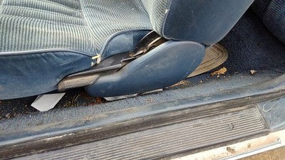 1989 Olds Cutlass Calais Driver Left Side Seat Trim Panel Oem Blue