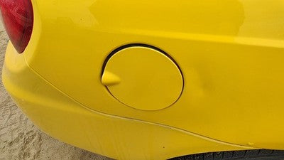 2000-2005 Dodge Neon Fuel Tank Door With Hinge Gas Lid Oem Filler Yellow