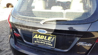 2011 Ford Fiesta License Plate Trim Surround Panel Oem Tail Trunk Finish