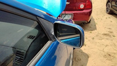 2009-2013 Toyota Corolla Passenger Right Side Mirror Door Mounted Oem Blue 8T7