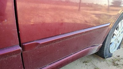 06 Mitsubishi Galant Driver Left Rear Moulding From Door Back Trim P06 Ultra Red