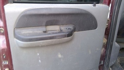 2005-2007 F350 Super Duty Driver Left Rear Inside Door Trim Panel Only Back Gray