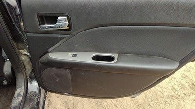 10-11 Fusion Passenger Right Rear Door Trim Panel With Switches Back Black Dw