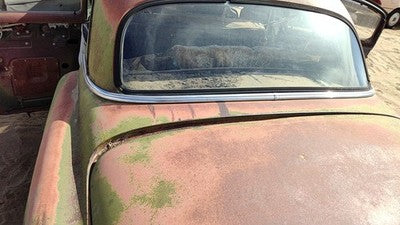 1953 Chevy Bel Air 150 Sedan Rear Chrome Trim Below Back Glass Oem