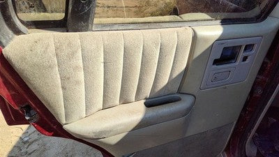 1993 S10 Blazer Driver Left Rear Inside Door Trim Panel With Switches Back Gray