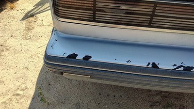 1990-1991 Olds 88 Silver Trim Strip Between Tail Lights And Bumper Oem Panel