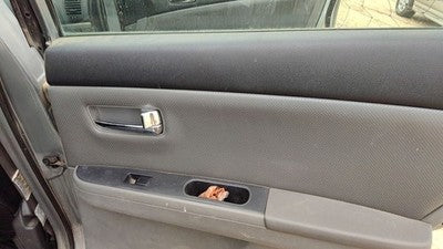 08-09 Sentra Passenger Right Rear Door Trim Panel With Switches Back Charcoal W