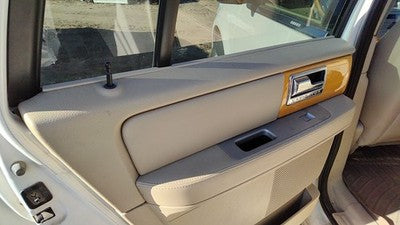 07-10 Lincoln Navigator Driver Left Rear Door Trim Panel With Switches Back Tan