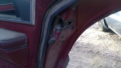 1990 Olds Eighty Eight Passenger Right Rear Door Latch With Rods/Cables Oem Back