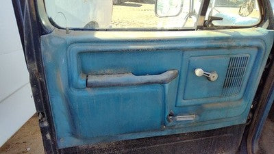 1982 Ford F150 Driver Left Front Door Trim Panel Manual Windows Oem Blue