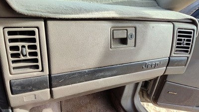 1994 Jeep Grand Cherokee Glove Box Assembly Complete Door With Latch Oem Gray