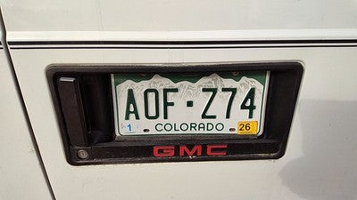 1993 Gmc Safari License Plate Trim Surround Panel Oem Tail Trunk Finish
