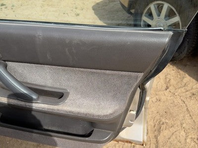 1990 Subaru Legacy Passenger Right Front Door Trim Panel With Switches Gray