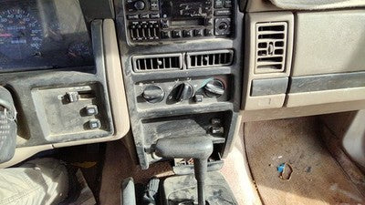 1994-1995 Jeep Grand Cherokee Trim Bezel Around Radio Surround Dash Panel Gray