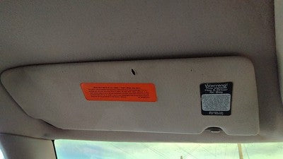 1994 Jeep Grand Cherokee Driver Left Sun Visor Oem Gray