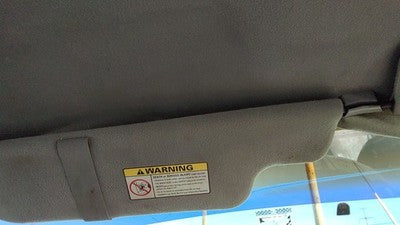 1999 Ford F150 Driver Left Sun Visor Oem Gray C2
