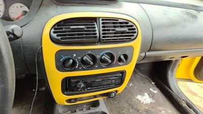 2000-2005 Dodge Neon Trim Bezel Around Radio Surround Dash Panel Oem Yellow