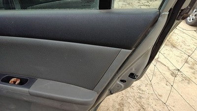 08-09 Sentra Passenger Right Rear Door Trim Panel With Switches Back Charcoal W
