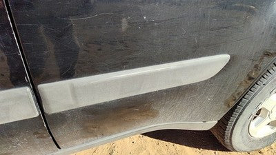 03-05 Trail Blazer Driver Left Rear Moulding From Door Back Trim Strip Black