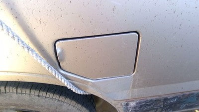 1986 Isuzu Pup Pickup Fuel Tank Door With Hinge Gas Lid Oem Filler Red