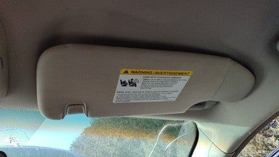 2010-2012 Ford Fusion Passenger Right Sun Visor Oem Dw Charcoal Black