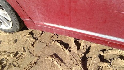 10-12 Lexus Hs250h Hybrid Driver Left Front Moulding From Door Oem Trim Red 3r1