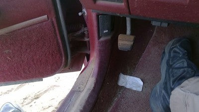 1990 Olds Eighty Eight Driver Left Lower Kick Trim Panel Oem Red