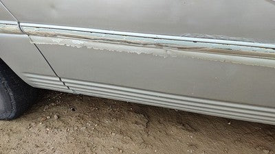 00 Town & Country Passenger Right Rear Moulding From Door Back Trim Strip Silver