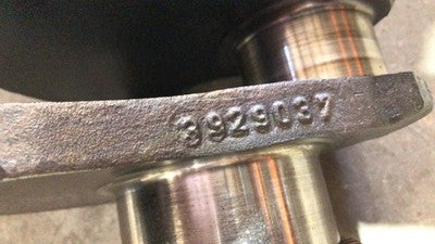 2001 Dodge Ram 2500 Core Crankshaft Spun Rod Bearing 5.9L Cummins Oem
