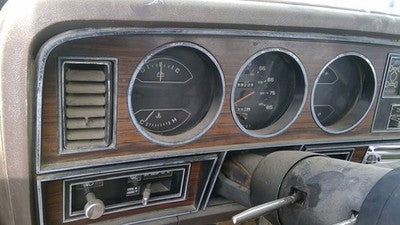 1981-1983 Dodge Ram W350 Speedometer Trim Bezel Dash Surround Panel Woodgrain