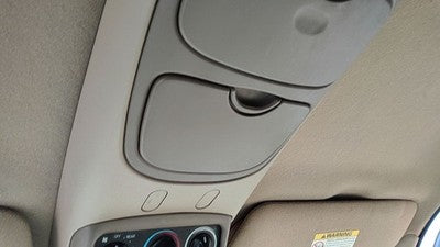 00-02 Expedition Center Overhead Console Oem Dome Light Map Lamp Cubby Tan Fh