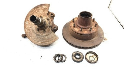 1981-93 Dodge Ram W250 Driver Left Front Spindle Steering Knuckle With Wheel Hub