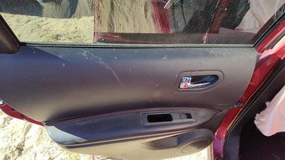 08-13 Nissan Rogue Driver Left Rear Door Trim Panel With Switches Back G Black